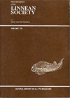 PROCEEDINGS OF THE LINNEAN SOCIETY OF NEW SOUTH WALES雜志封面
